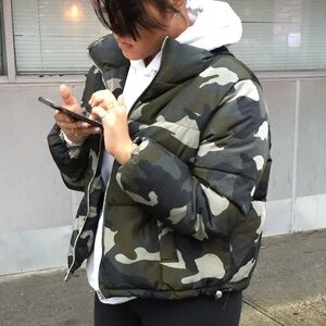 Camouflage Puffer Jacket